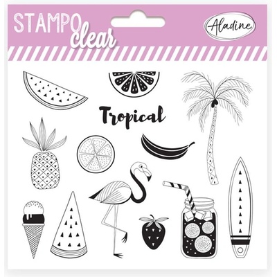Aladine Gelová razítka StampoClear tropical