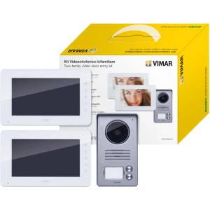 Vimar K40911 Двуфамилен видеодомофонен комплект 7'' hands-free LCD дисплей, О. М (K40911)
