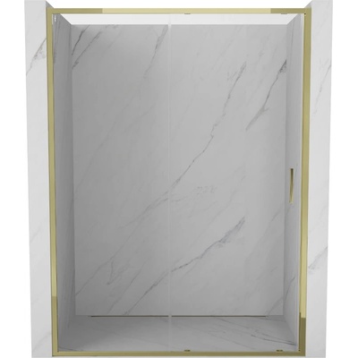 Mexen Exo плъзгащи се душ врати 200 см, прозрачни, златисти - 8151-200-000-50-00 (8151-200-000-50-00)