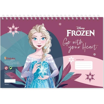 Diakakis Скицник със спирала А4, 30л, Frozen 2 (30204-А-FROZEN 2)