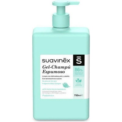 Suavinex Pěnový gel šampon Modrá 750 ml