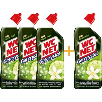 WC Net Gelcrystal WC gelový čistič Citrus Fresh 750 ml