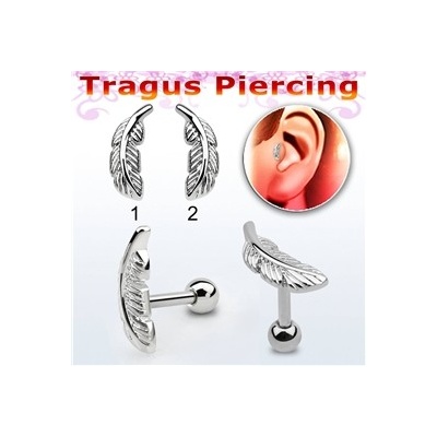 Piercingate činka do ucha andělské křídlo PNC00079 1