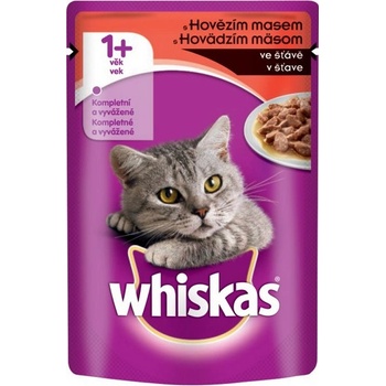 Whiskas s hovädzím mäsom gravy 28 x 85 g