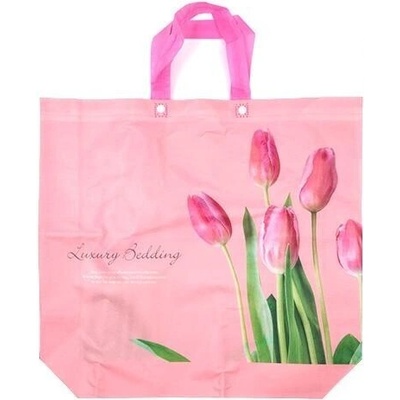 Красива чанта за пазар с лалета 50/40/12см (2-20350/2)