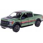 Kinsmart Метална количка Kinsmart Livery Edition - 2022 Ford F-150 Raptor, 1: 46, зелена (52116)