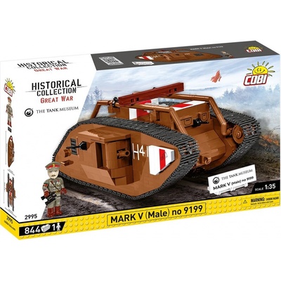COBI 2995 Great War Britský ťažký tank MARK V (Male) no.: 9199 1:35