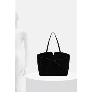 HUGO BOSS шопинг чанта дамска от велур revers tote s (50567606) - answear - 879,93 лв