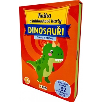 Kniha a hádankové karty Dinosauři