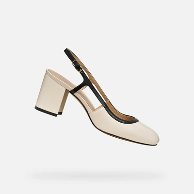 Geox Кремави дамски обувки на ток Geox Virnilisa 65 Geox | Bezhov | ЖЕНИ | 36