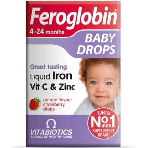 Vitabiotics Feroglobin Капки, ягода, 30 ml, Vitabiotics (5021265251858)