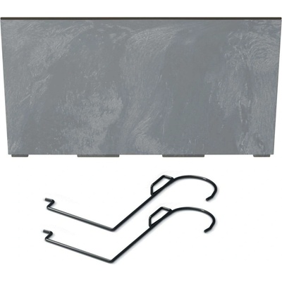 Prosperplast Květináč plast šedý 58,5 x 18,5 x 19,5 cm