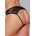 Allure Open Panty Mesh Front Lace Back Black
