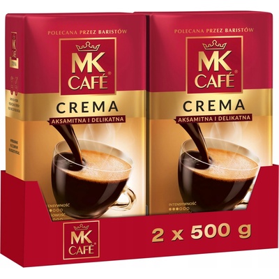 MK Cafe Mletá káva Crema 2 x 0,5 kg