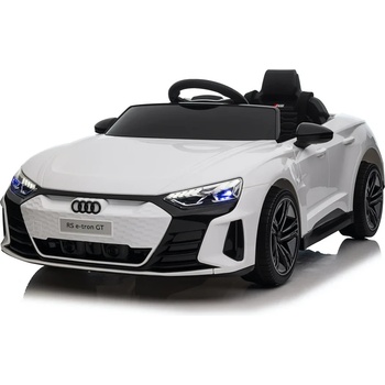 ROLLZONE Audi RS e-tron GT 12V - Детска акумулаторна кола, Бяла, EVA гуми (QLS6888-white)