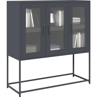 vidaXL 11461.853406 příborník antracitový 100,5x39x107 cm ocel válcovaná za studena