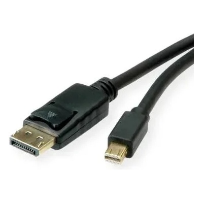 Roline Кабел DisplayPort 1.4 - Mini DisplayPort, 8K60Hz, HDR, M/M, 1 м, черен 11.04. 5814-20 (11.04.5814-20)