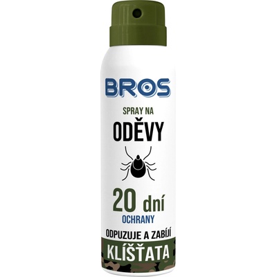 Bros spray na odevy odpudzuje a zabíja kliešte 90 ml