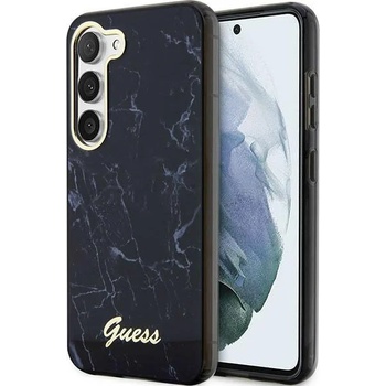 GUESS Кейс Guess GUHCS23MPCUMAK за Samsung Galaxy S23 Plus S916, черен / черен, твърд, Marble (GUE002688-0)