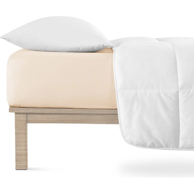 Andrea Simone Бежов еластичен чаршаф от джърси 160x200 cm Boxspring - Andrea Simone (2-013-0404)