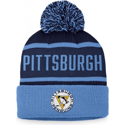 Fanatics pánská Zimní čepice Pittsburgh Penguins Heritage beanie Cuff with Pom