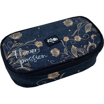 KAOS Овален ученически несесер Kaos Maxi - Flower Passion (51831)