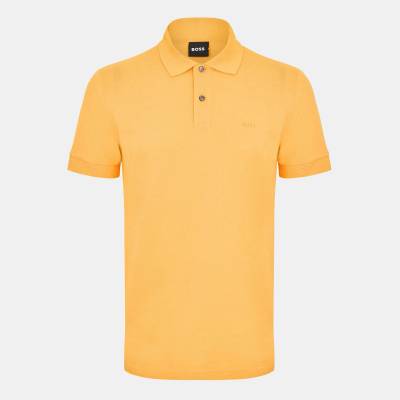 Boss Блуза с яка Boss Mens BOSS Firenze Short-Sleeve Polo Shirt with Logo Detail - Medium Orange