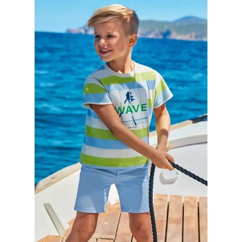 Image 1 of Mayoral Къси панталони 5 джоба памук светло синьо за мини момче Mayoral