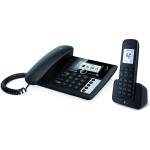 Telekom Telekom Sinus PA 207 Plus 1 комплект от настолен телефон и слушалки, черен (40753987)