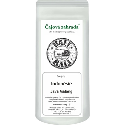 Čajová zahrada Indonésie Jáva Malang černý čaj 90 g