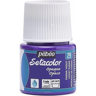 Setacolor Opaque 45 ml 29 Parma violet Pebeo jednotlivě základní textil růžová- fialová štětec jednotlvě Pebeo – Zboží Dáma