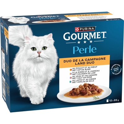 Gourmet Perle Gravy delight kapsičky - kuře a hovězí, krůta a jehněčí, telecí a kachna, králík a zvěřina 12 x 85 g