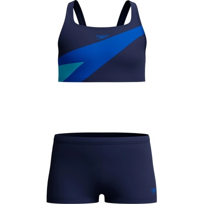 Speedo Детски комплект бикини Speedo Kid's Hyperboom Butterfly Back Two Piece Bikini - Peacoat/Deep Sapphire - размер 152 (EU) (750-2735-0215)