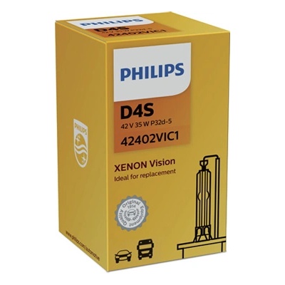 Philips Крушка, фар PHILIPS D4S, 42V, 35W, 4400К, 3200lm, 1 бр