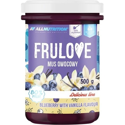 ALLNUTRITION FRULOVE Ovocné pyré Čučoriedkovo-vanilkový 500g