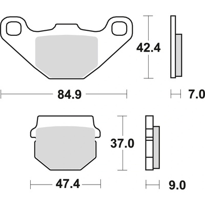 TRW ZF brzdové destičky KH83 organické DERBI SENDA 50 12-17, KAWASAKI KLX 110 10-, KMX 125 87-98, SUZUKI UE 125 / 150 01-03, přední/zadní – Hledejceny.cz