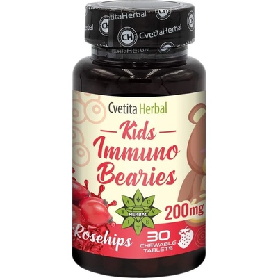 Cvetita Herbal Kids Immuno Bearies, 200 mg, 30 таблетки, Cvetita Herbal