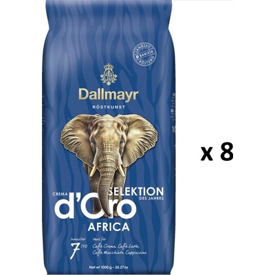 Dallmayr AFRICA crema d´ORO výběr roku 2024 káva 8 x 1 kg