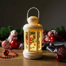 MAGIC HOME 2170324 Lampáš WL8834 16x16x35 cm LED 3xAAA drevo