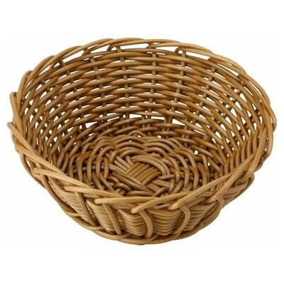 Kulatý košík průměr 16 cm tmavý polyratan 100032268
