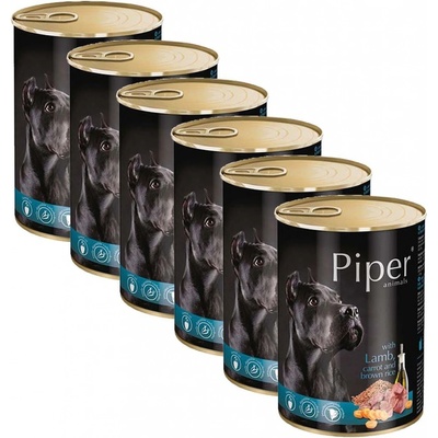 Piper Adult jahňa mrkva a hnedá ryža 6 x 400 g
