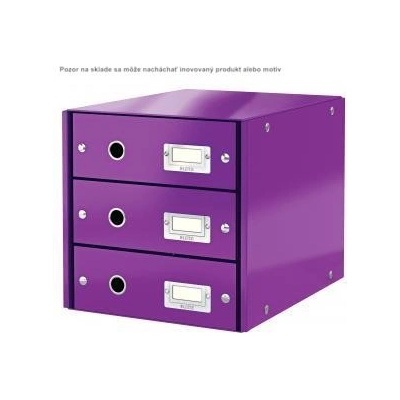 Leitz Click&Store box 3 zásuvky purpurový