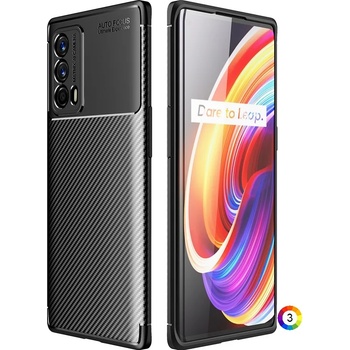 Image 1 of realme X7 Pro Ultra Удароустойчив Carbon Fiber Калъф и Протектор