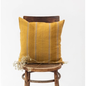 Linen Tales Ленена калъфка за възглавница 40x40 cm Amber Bronze Stripes - Linen Tales (LT-CC-40x40-AMBRO)