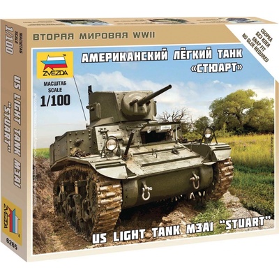Zvezda Wargames WWII tank 6265 Stuart US-Tank 32-6265 1:100