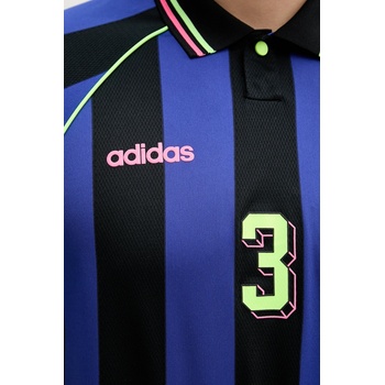 adidas Originals Тениска с яка adidas Originals Jcquard Jersey в синьо с десен KD2307 (KD2307)