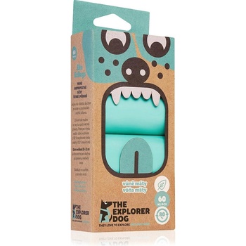 Explorer Dog Vrecká recyklované na psie exkrementy s vôňou mäty 60 ks