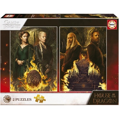 Educa Пъзел, Educa, Game of Thrones, Домът на дракона, 2 х 500 части