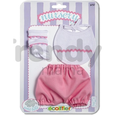 Écoiffier detské šatôčky Clip Strip Nursery pre bábiku 4050 modré/ružové