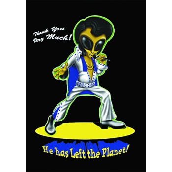 Image 1 of HEART ROCK флагче Елвис - Alien - HFL0143